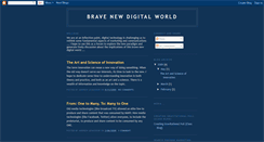 Desktop Screenshot of bravenewdigitalworld.blogspot.com