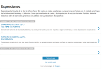 Tablet Screenshot of expresionesescueladelavoz.blogspot.com