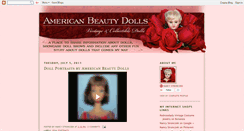 Desktop Screenshot of americanbeautydolls.blogspot.com