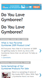 Mobile Screenshot of doyoulovegymboree.blogspot.com