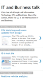 Mobile Screenshot of itandbusinesstalk.blogspot.com