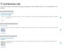 Tablet Screenshot of itandbusinesstalk.blogspot.com