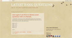 Desktop Screenshot of latestbankpaper.blogspot.com