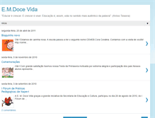 Tablet Screenshot of escoladocevida.blogspot.com