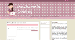 Desktop Screenshot of domesticcontessa.blogspot.com