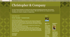 Desktop Screenshot of christophercompany.blogspot.com