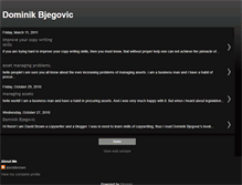 Tablet Screenshot of dominikbjegovic.blogspot.com