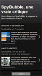 Mobile Screenshot of critique-spybubble.blogspot.com