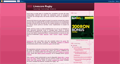 Desktop Screenshot of livescorerugby.blogspot.com