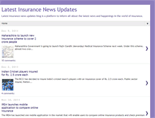 Tablet Screenshot of insurancenewslatest.blogspot.com
