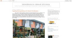 Desktop Screenshot of indonesiaurbanstudies.blogspot.com
