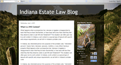 Desktop Screenshot of indianaestatelaw.blogspot.com