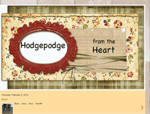 Tablet Screenshot of hodgepodgefromtheheart.blogspot.com