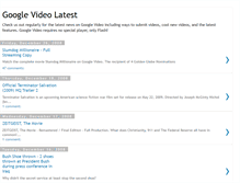Tablet Screenshot of googlevideos.blogspot.com