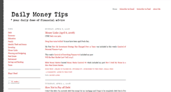 Desktop Screenshot of dailymoneytips.blogspot.com