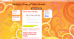 Desktop Screenshot of mysideof5thgrade.blogspot.com