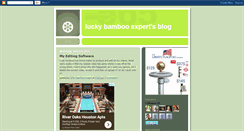 Desktop Screenshot of luckybambooexpert.blogspot.com