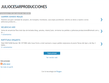 Tablet Screenshot of juliocesarproducciones.blogspot.com