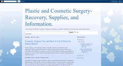 Desktop Screenshot of plasticandcosmeticsurgeryrecovery.blogspot.com