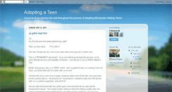 Desktop Screenshot of adoptingateen.blogspot.com