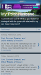 Mobile Screenshot of mypoorhusband.blogspot.com
