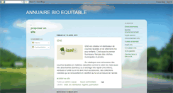 Desktop Screenshot of annuaire-bio-equitable.blogspot.com