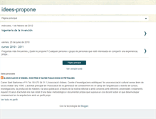 Tablet Screenshot of idees-propone.blogspot.com