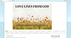 Desktop Screenshot of lovelinesfromgod.blogspot.com