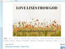 Tablet Screenshot of lovelinesfromgod.blogspot.com