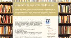 Desktop Screenshot of becomewhoyouweremadetobe.blogspot.com