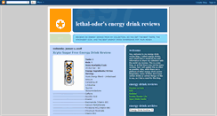 Desktop Screenshot of lethal-odors-energydrinkreviews.blogspot.com