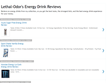 Tablet Screenshot of lethal-odors-energydrinkreviews.blogspot.com