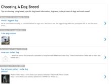 Tablet Screenshot of choosingadogbreed.blogspot.com