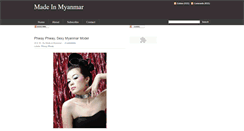 Desktop Screenshot of madeinmyanmar.blogspot.com