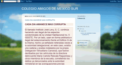 Desktop Screenshot of colegioamigosdemexicosur.blogspot.com