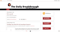 Desktop Screenshot of dailybreakthrough.blogspot.com