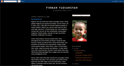 Desktop Screenshot of firmanyudiansyah.blogspot.com