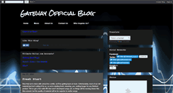 Desktop Screenshot of gatewayofficialblog.blogspot.com