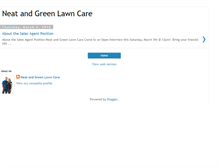 Tablet Screenshot of neatandgreenlawncare.blogspot.com