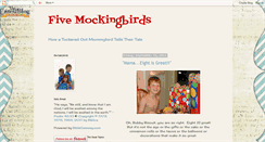 Desktop Screenshot of fivemockingbirds.blogspot.com