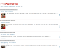 Tablet Screenshot of fivemockingbirds.blogspot.com