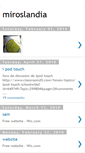 Mobile Screenshot of miroslandia.blogspot.com