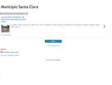 Tablet Screenshot of municipiosantaclara.blogspot.com