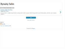 Tablet Screenshot of mydynastysales.blogspot.com