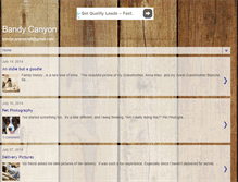 Tablet Screenshot of bandycanyon.blogspot.com