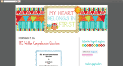 Desktop Screenshot of myheartbelongsinfirst.blogspot.com