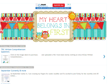 Tablet Screenshot of myheartbelongsinfirst.blogspot.com
