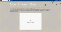 Desktop Screenshot of moonstream-fans.blogspot.com