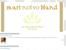 Tablet Screenshot of maribland.blogspot.com