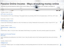 Tablet Screenshot of passiveincomeblog.blogspot.com